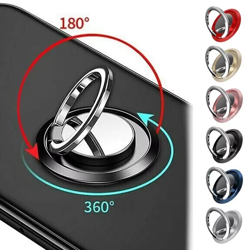 Phone Accessories Quotes - ที่วางแหวนแบบสากล หมุนได้ 360 องศา ° ที่ยึดโทรศัพท์แบบหมุนได้