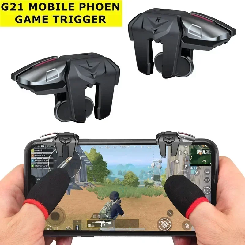 Gaming Trigger Phone - G21 หกนิ้วโทรศัพท์มือถือเกมสําหรับ PUBG Aim ยิง L1