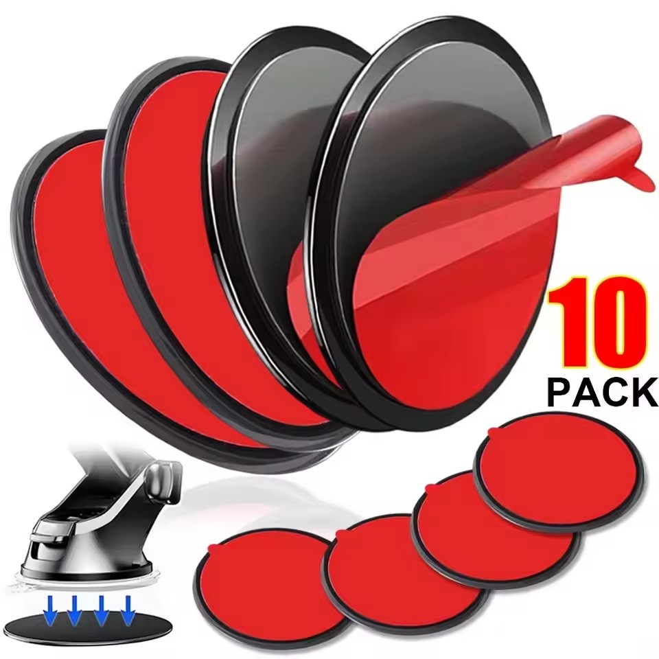 Phone Accessories Quotes - 1/10 ชิ้น แผ่นยึดติดโทรศัพท์ในรถยนต์แบบสุญญากาศ แผ่นกาวติดตั้งบนแผงหน้าปัด ฐานรองสำหรับติดตั้ง GPS