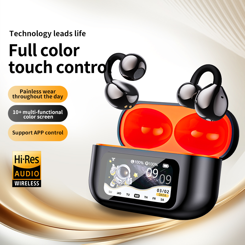 Type C Adapter - หูฟังแปลภาษา AI ไร้สายแท้ พร้อมจอแสดงผล LED และเคสชาร์จไร้สาย