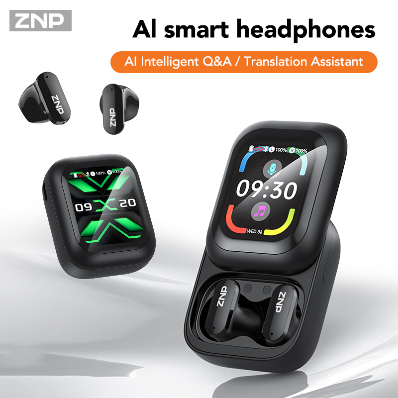 Type C Adapter - หูฟังไร้สาย ZNP N04 TWS พร้อมหน้าจอสัมผัส รองรับบลูทูธ