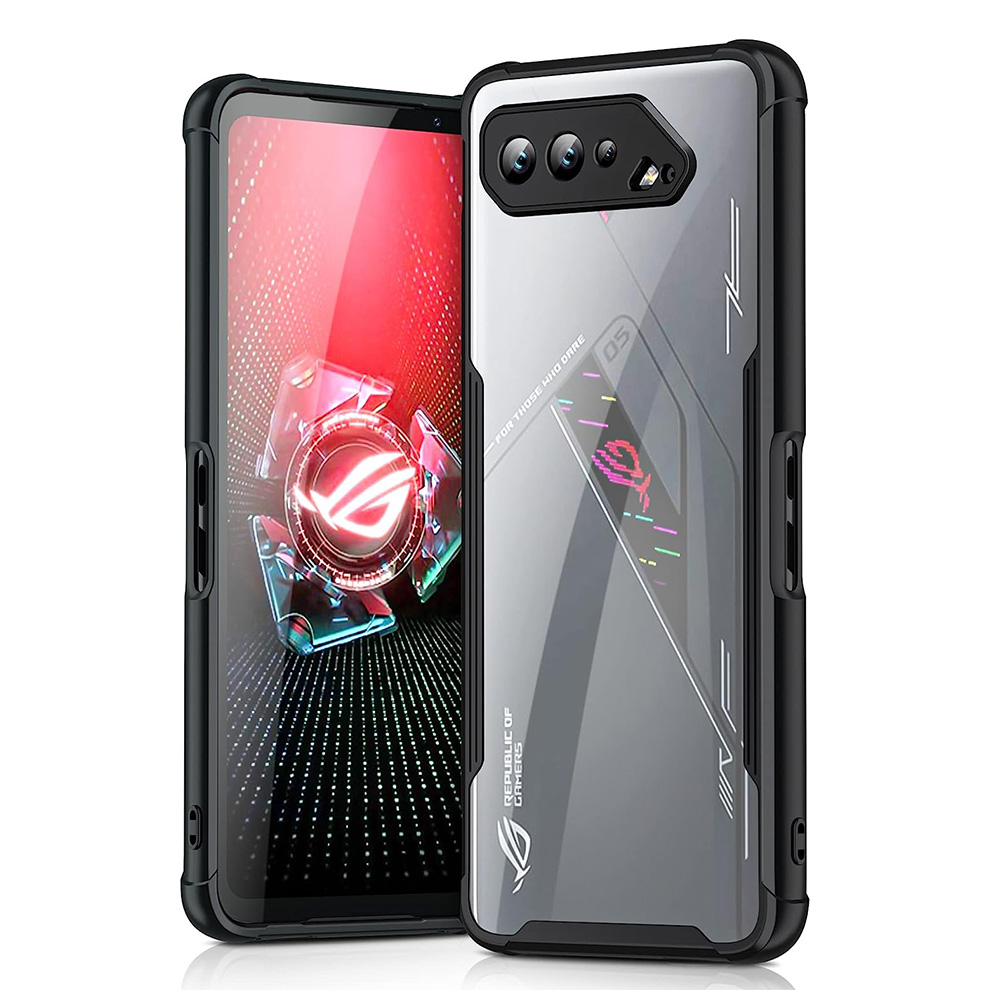 Gaming Trigger Phone - เคสสำหรับเอซุส โรก โฟน 5 เคสสำหรับเล่นเกมฝาครอบป้องกันแอร์ทริกเกอร์เข้ากันได้กับฝาหลังกันกระแทกพร้อมการป้องกันหน้าจอกล้อง