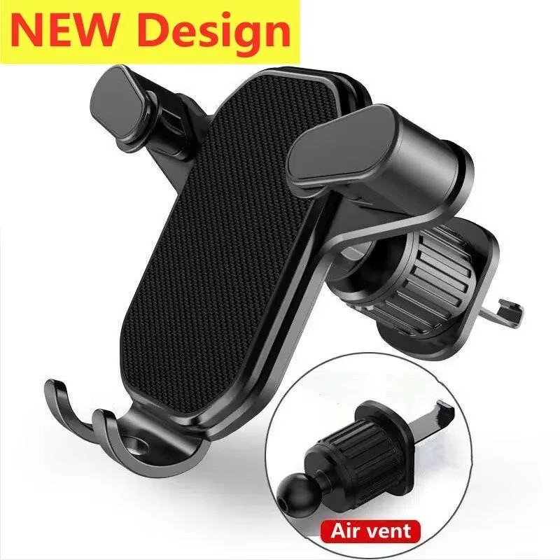 Phone Accessory - ที่ยึดโทรศัพท์ในรถยนต์แบบสากล พร้อมฐานตะขอ รองรับ GPS ติดตั้งช่องระบายอากาศในรถยนต์ สำหรับ