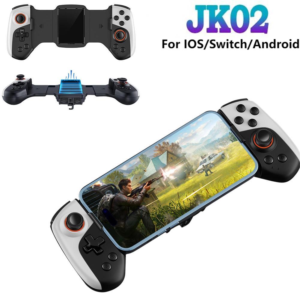 Gaming Trigger Phone - JK02หม้อน้ำเกมเซมิคอนดักเตอร์จอยควบคุมเกมกล้องส่องทางไกลสำหรับ iOS/สวิตช์/Android จอยสติ๊กสำหรับเล่นเกมโทรศัพท์มือถือ