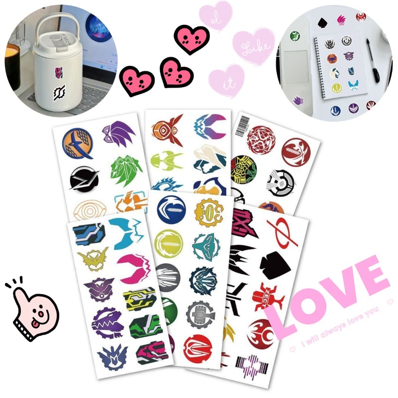 Phone Accessories Quotes - 60 แผ่นสติกเกอร์โลโก้คาเมนไรเดอร์สติ๊กเกอร์สร้างสรรค์กันน้ำสำหรับแล็ปท็อปโทรศัพท์กระเป๋าเดินทางสมุดภาพสมุดบันทึกตกแต่ง