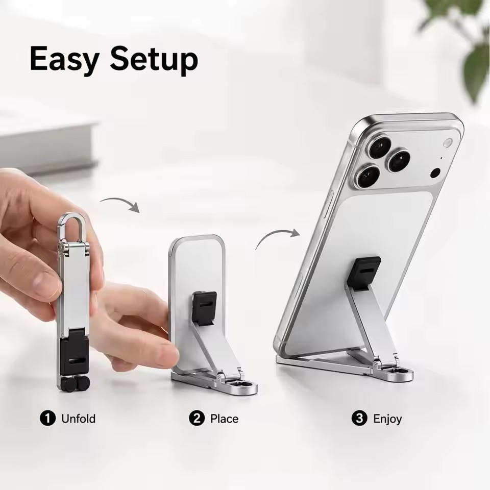 ขาตั้งโทรศัพท์แบบพับได้พร้อมพว - Phone Accessory บทวิจารณ์และราคา