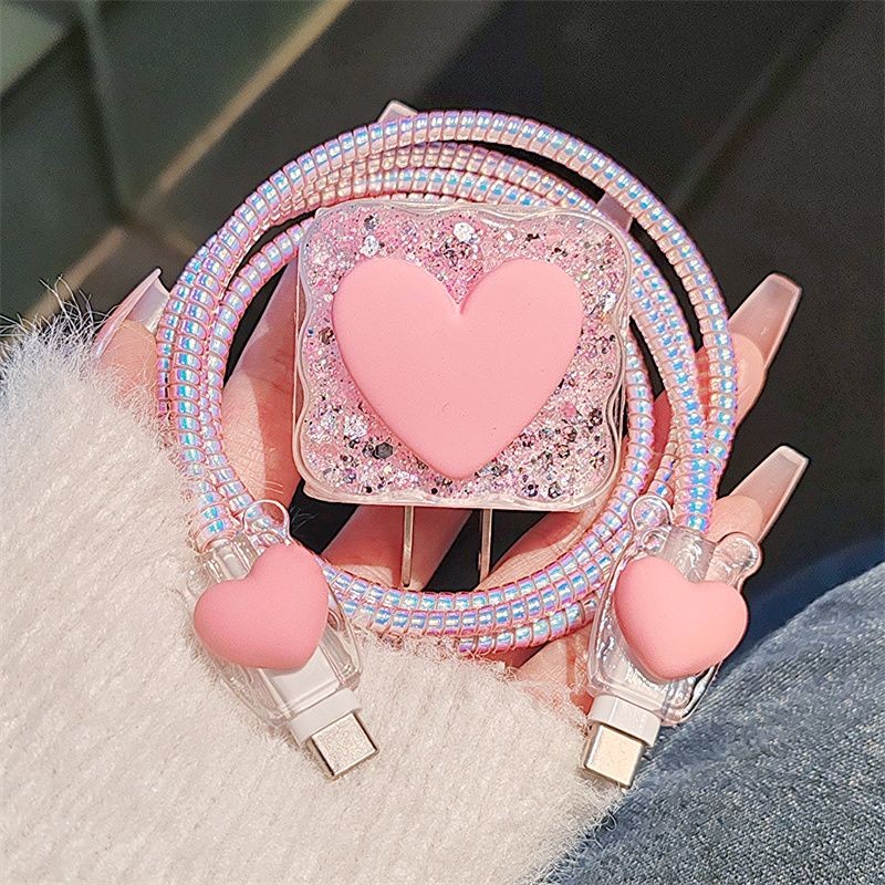 เคสชาร์จรูปหัวใจสีชมพูคุณภาพสู - Phone Accessories Unique บทวิจารณ์และราคา