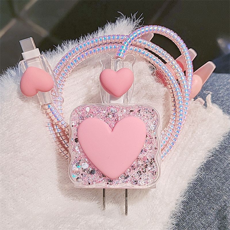เคสชาร์จรูปหัวใจสีชมพูคุณภาพสู - Phone Accessories Unique บทวิจารณ์และราคา
