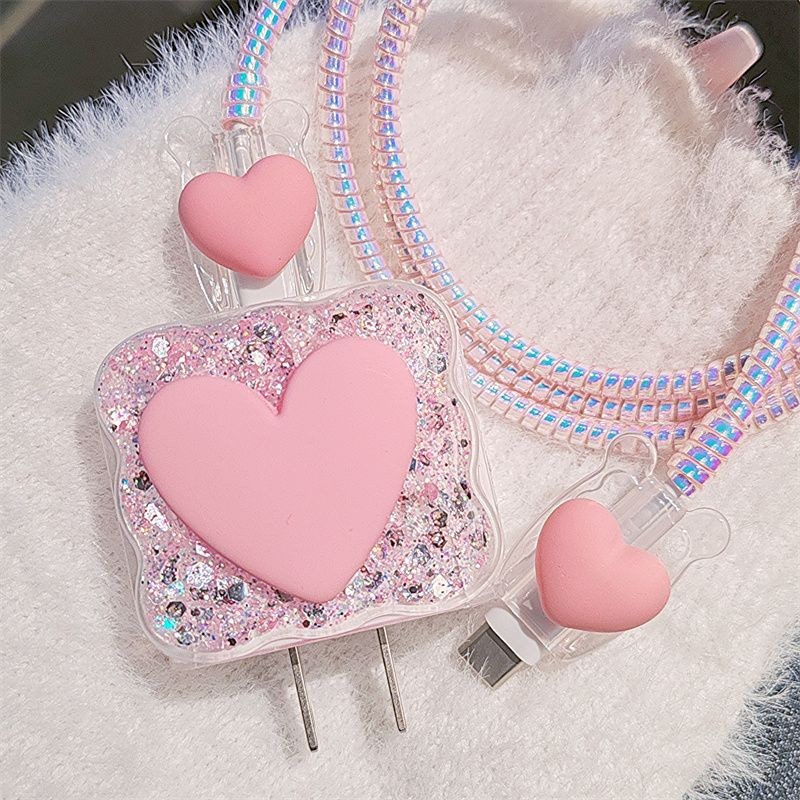 เคสชาร์จรูปหัวใจสีชมพูคุณภาพสู - Phone Accessories Unique บทวิจารณ์และราคา
