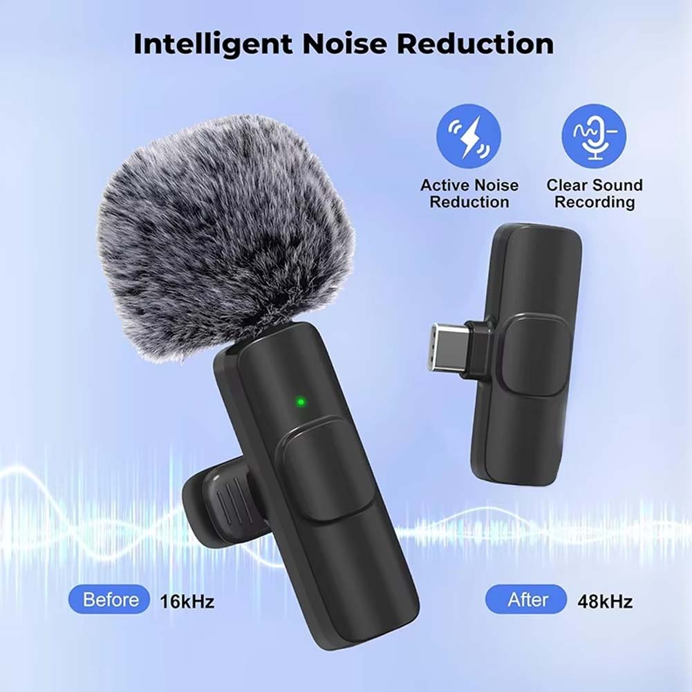 ไมโครโฟนไร้สายแบบหนีบปกเสื้อ 1 - Type C Adapter บทวิจารณ์และราคา