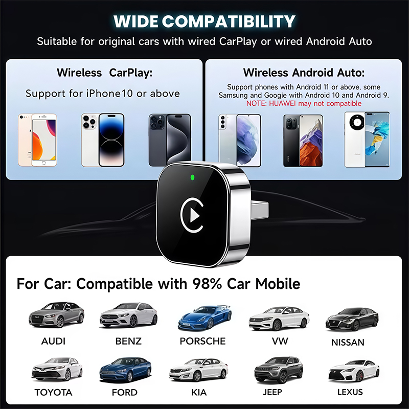 อะแดปเตอร์ CarPlay ไร้สายแบบ 2 - Phone Accessories Unique บทวิจารณ์และราคา