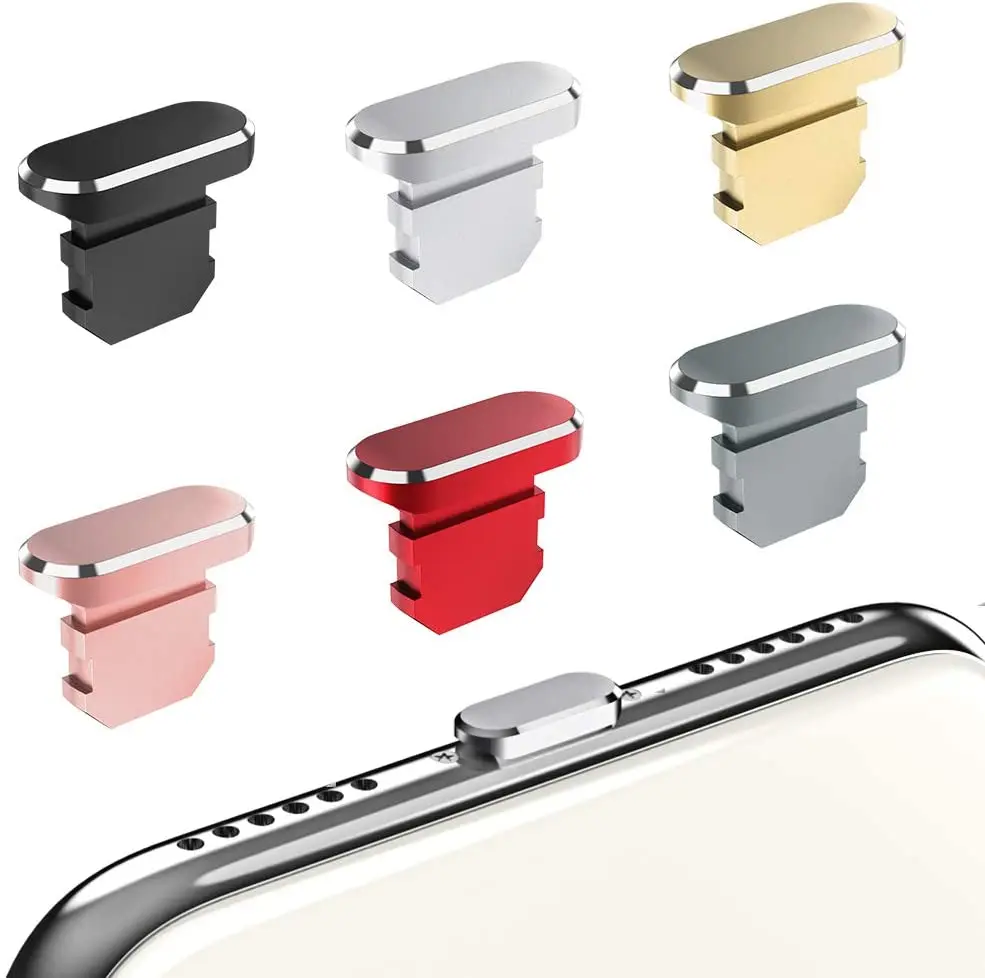 2 ชิ้นปลั๊กกันฝุ่นโลหะ ปลั๊กกั - Phone Accessories Unique บทวิจารณ์และราคา