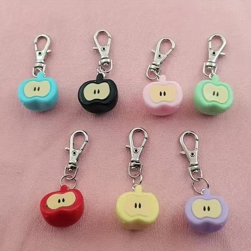 พวงกุญแจเรซินรูปแอปเปิ้ล 7 ชิ้ - Phone Accessory บทวิจารณ์และราคา