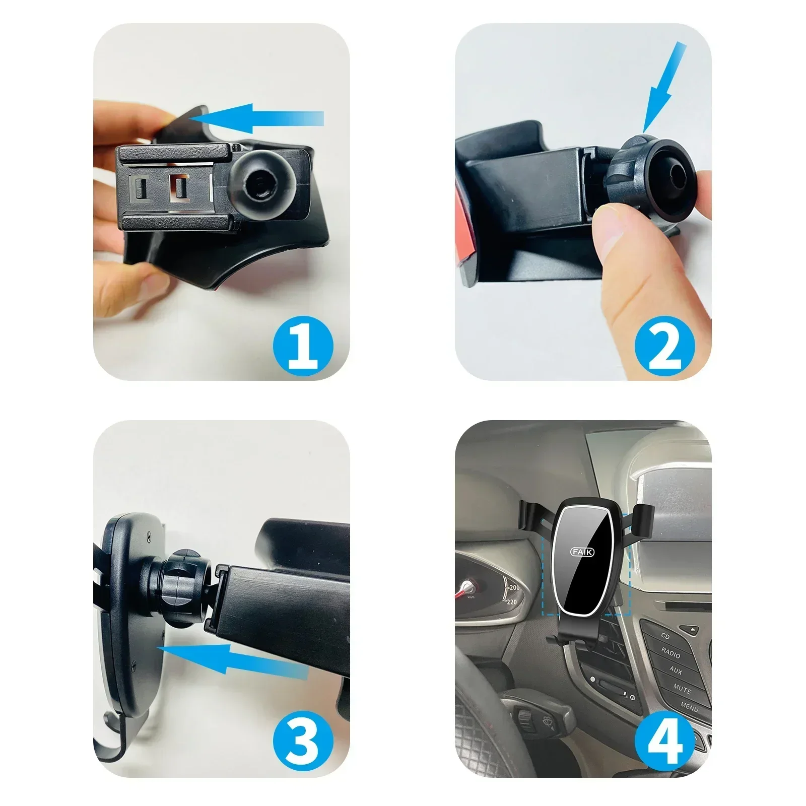 ที่วางโทรศัพท์มือถือในรถยนต์สำ - Qq Phone Accessories บทวิจารณ์และราคา